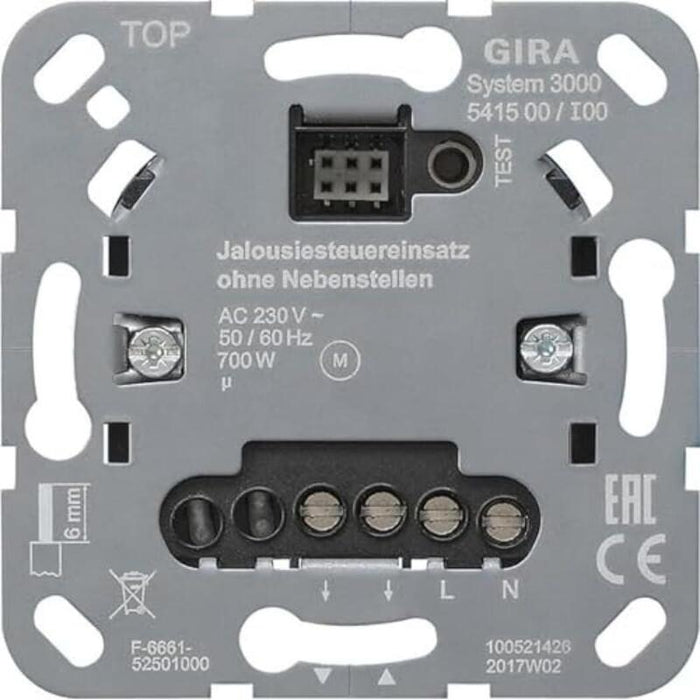 Gira 541500 S3000 Jal.Steuereins. O.Nebenst.Eing. Inserto