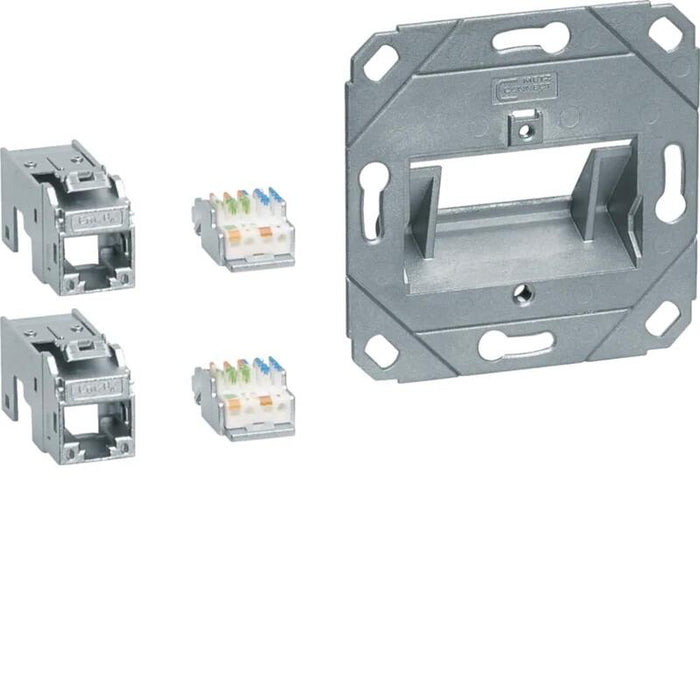 Gmksrj45c6a2 Conexión Módulo 2x Rj45 Cat.6a F.Placa Central Uae 2-Vías Hfr