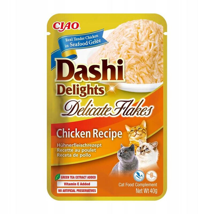 Golosina Para Gatos Inaba Cat Dashi Delights Finas Láminas De Pollo  40g