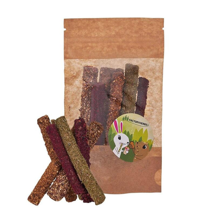 Golosina Para Roedores Y Conejos  Factoryherbs Palitos De Hierbas Y Verduras  50g