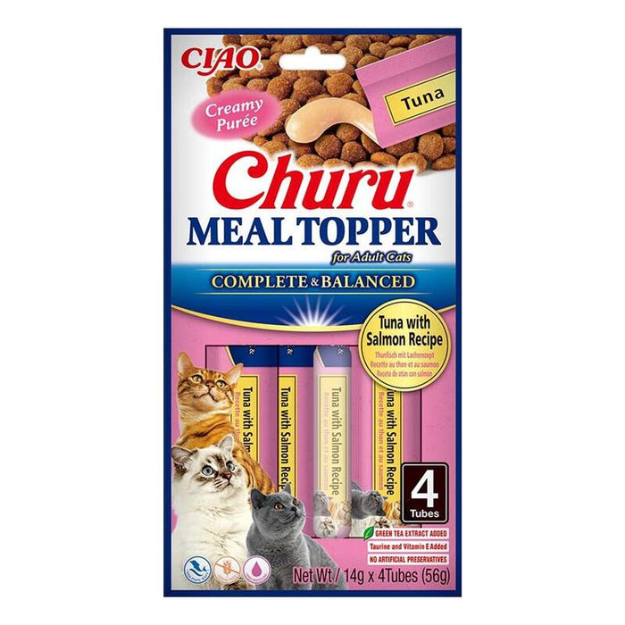 Goma Para Gatos Inaba Churu Meal Topper Tuna With Salmon  4 X 14g