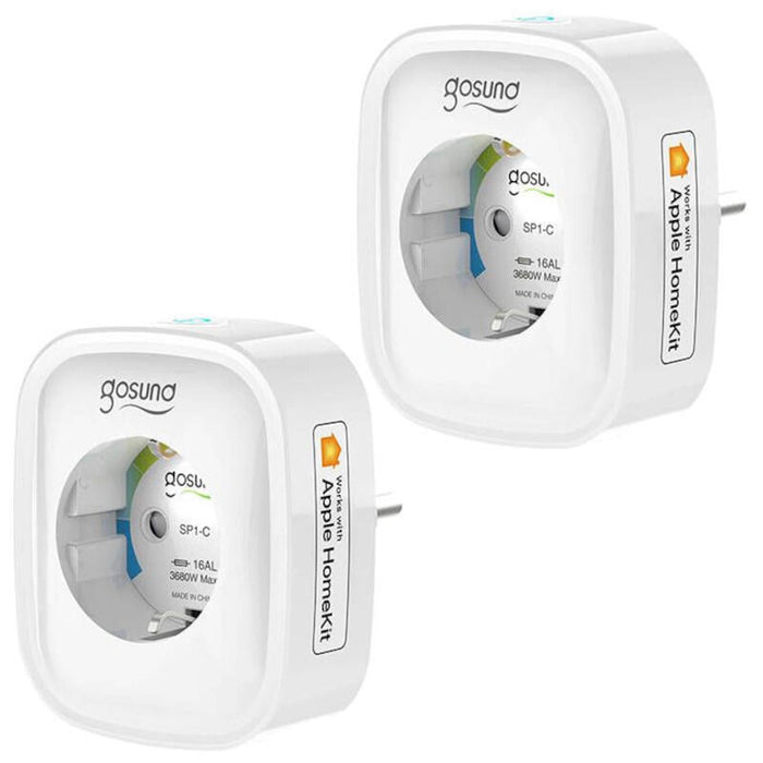Gosund Sp1-H Homekit 16a Pack De 2 Blanco - Enchufe Inteligente