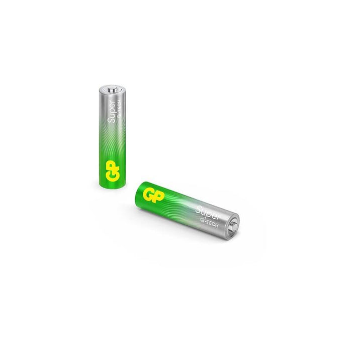 Gp Baterías Gp Pila Súper Alcalina Aaa Micro, Lr03, 1,5 Voltios 2 Piezas, Con Nueva Tecnología G-Tech Gpsup24a002s2