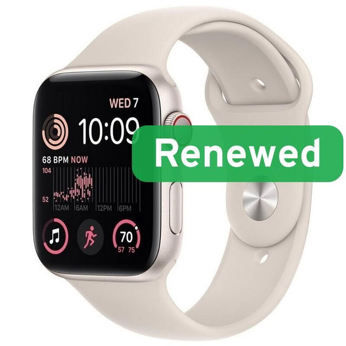 Grade A++  Apple Watch Se2 Lte 40mm  1.57" Retina Oled Ltpo  Lte  Starlight  Watchos