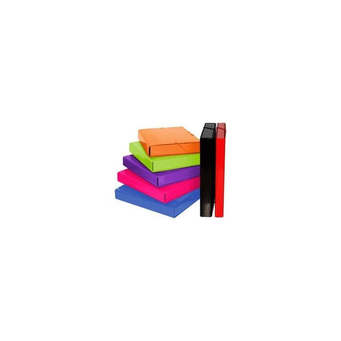 Grafoplás Cajas De Proyectos Ecoproject Multiline Con Gomas Y Lomo De 3cm Naranja