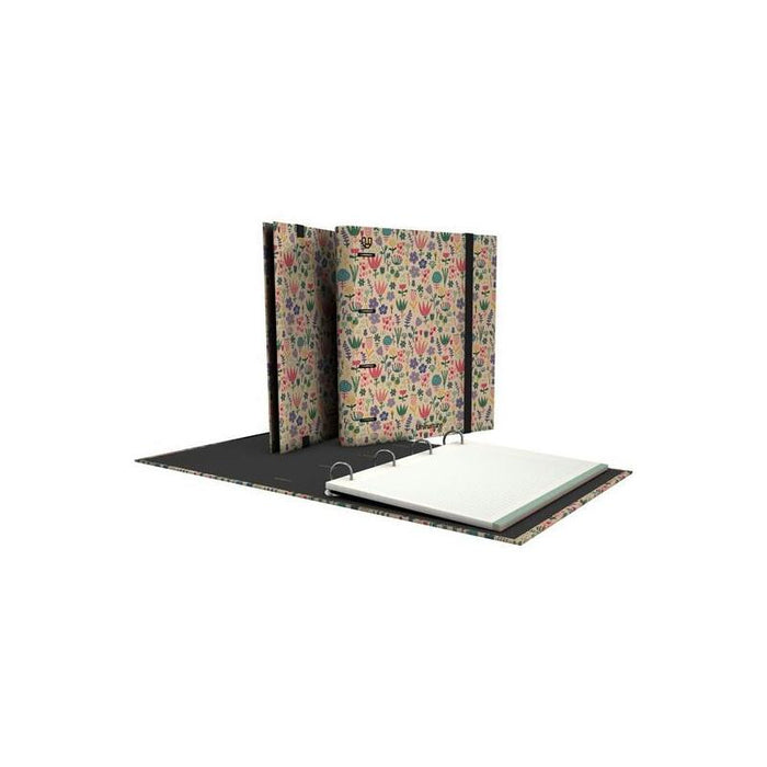 Grafoplás Carpeta Anillas Mixtas 4x35 Carpebook A4 C/Recambio 100h 5x5 90gr Kraft Y Cartón Reciclado Uninature Holanda