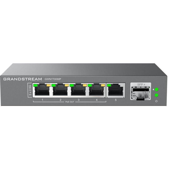 Grandstream Gwn7700mp - Switch Multigigabit No Gestionable, 5x 2.5 Gbe, 4x Poe 802.3 Af/At Hasta 30w Por Puerto, Budget