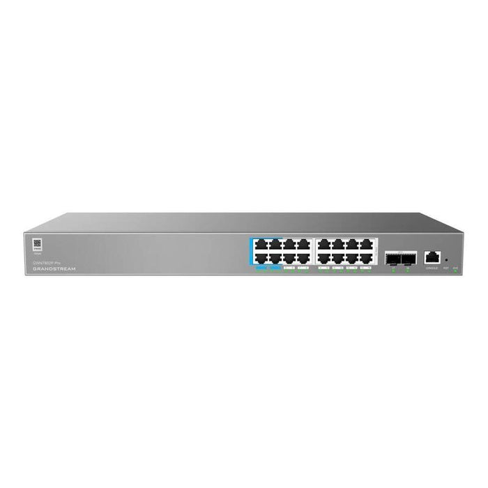 Grandstream Gwn7802p Pro  Enterprise Layer 2++ Managed Switch  16× Gigabit Rj45 (Poe Poe+) + 2× Gigabit Sfp+