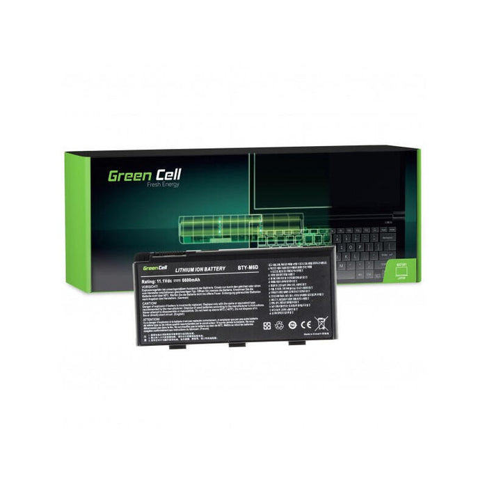 Green Cell Batería Para Msi Gt60 Gt70 Gt660 Gt680 Gt683 Gt780 Gt783 Gx660 Gx680 Gx780 / 11,1v 6600mah