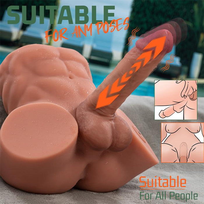 Gretel Semi Torso Con Dildo Desmontable, Thrusting Y App 6 Kg
