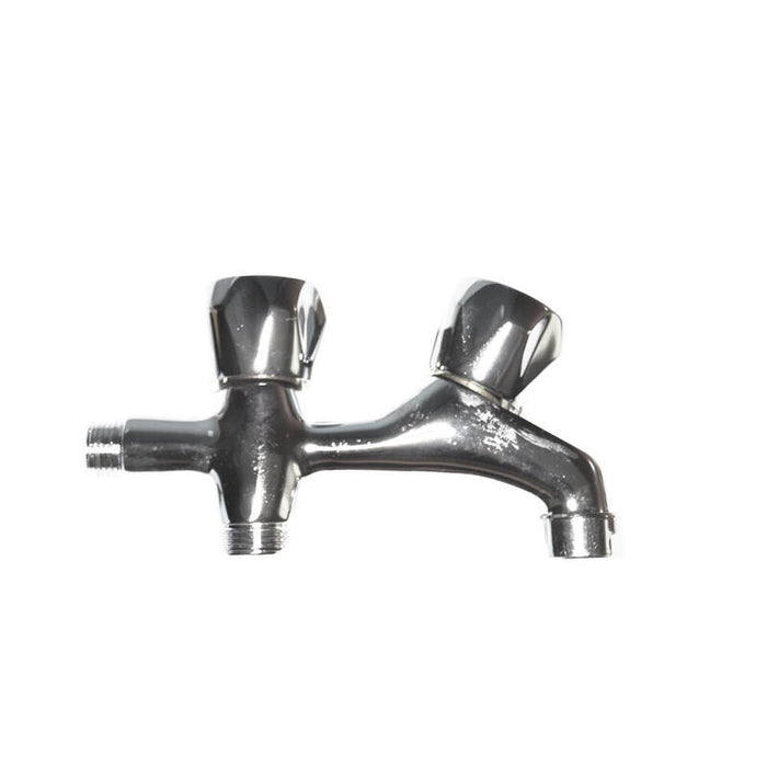 Grifo De Lavadora - Doble - V/Metal - Cr - 1/2" - (Envasado)