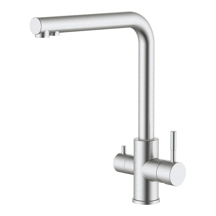 Grifo Monomando De Cocina Caño Alto Osmosis, Inox Cepillado, 3 Vías