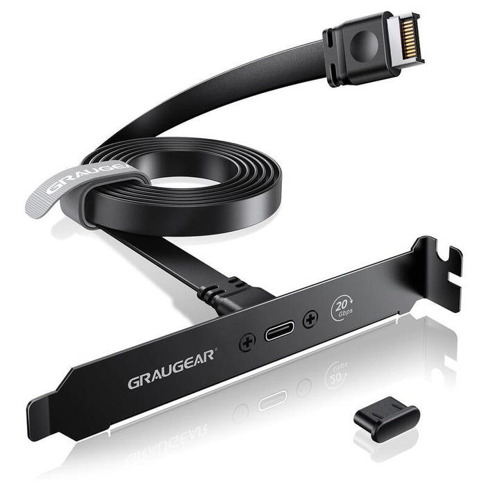 Grisgear Erweiterungscable Usb-C M. Pci Slotblech Pc-Caja