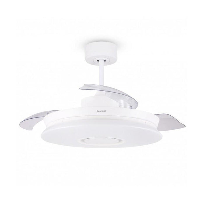 Grunkel Ventilador De Techo Con Luz 20w 6 Velocidades C/Temporizador Y Bluetooth Blanco