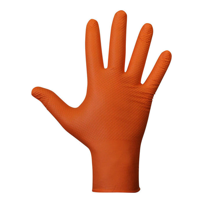 Guante Agility Grip Nbr S/Polvo Naranja T10. Juba