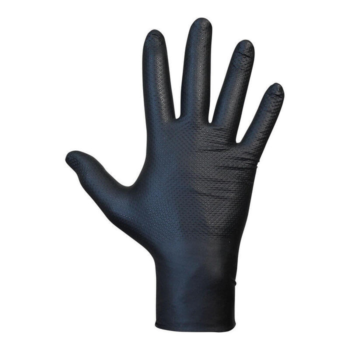 Guante Agility Grip Nbr S/Polvo Negro T8. Juba