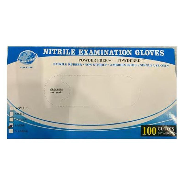 Guantes De Nitrilo Sin Polvo Talla Xl Caja -100u-