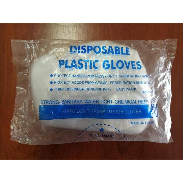 Guantes De Polietileno De Plástico Desechables-M 100u