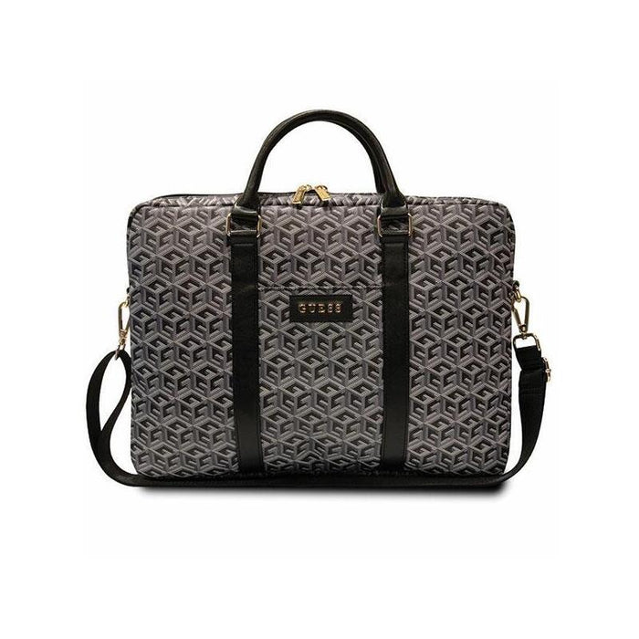 Guess Gcube Stripes Computer Bag - Torba Na Notebooka 16 (Czarny)
