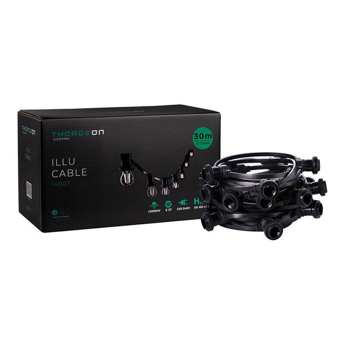 Guirnalda 30 Portalámparas 2000 W 50-60 Hz 220-240 V E27 Ip44 30 M