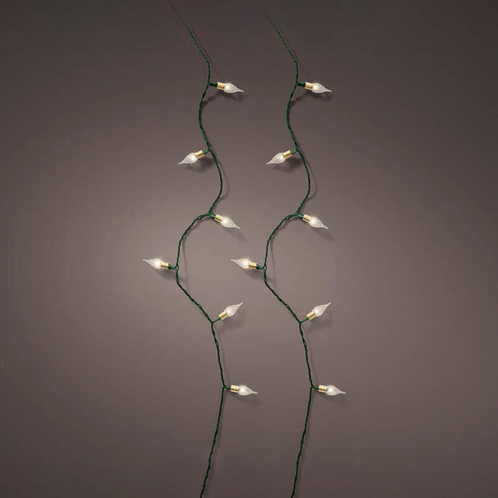 Guirnalda Led Color Blanco Cálido 8 Funciones Efecto Centello Para Interior 1790cm 493275