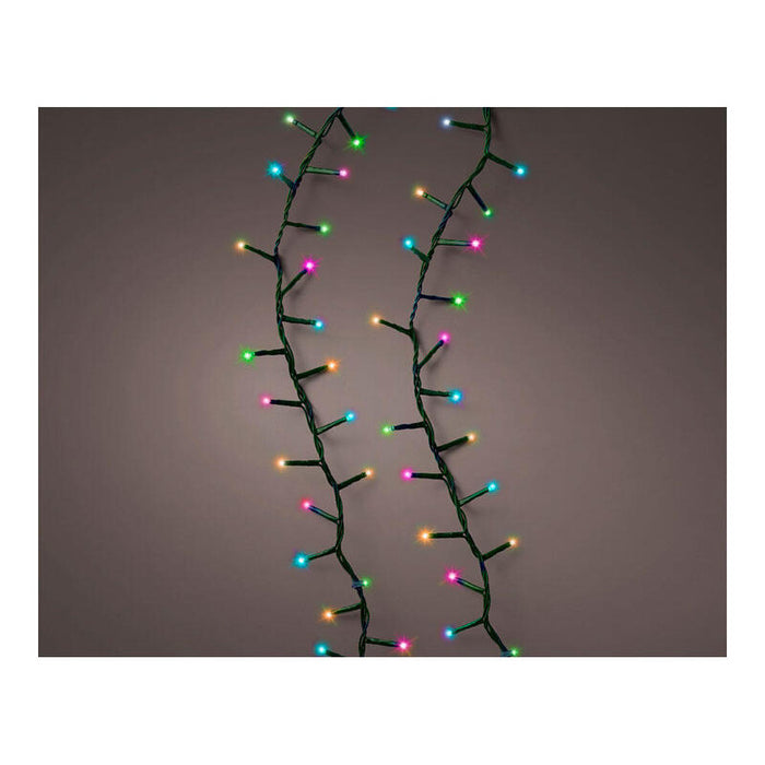Guirnalda Led Compact Parpadeante Multicolor Pastel 750 Leds Cable Verde 21m