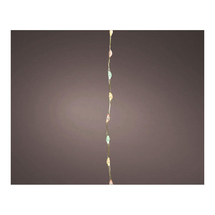 Guirnalda Micro Led Extra Dense Dorado Multicolor Parpadeante 14m 567l Cable Plata