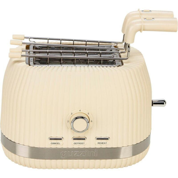 Guzzini Sous Chef Toaster Mit Klappbaren Zangen, Creme
