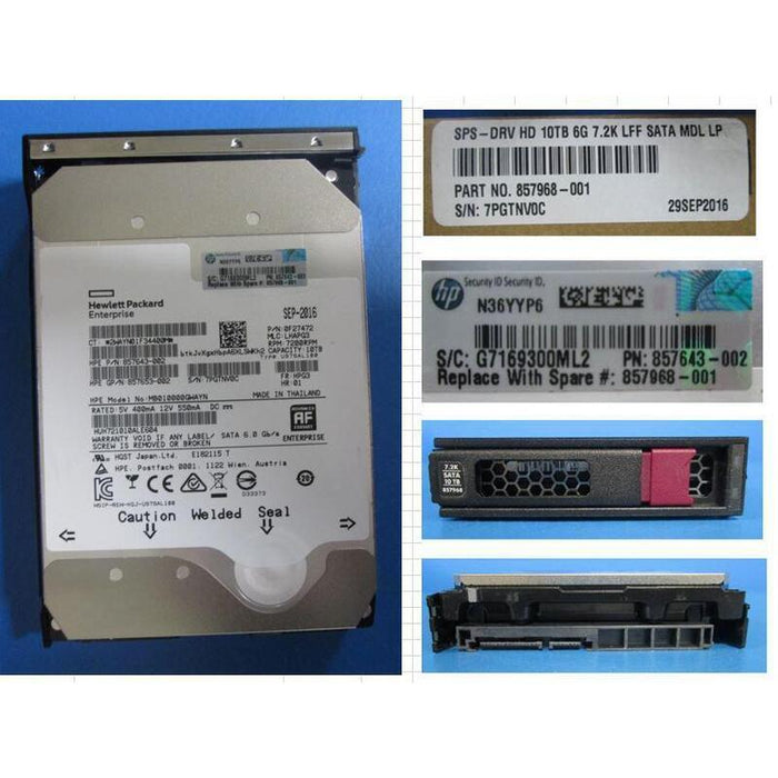 Hd 10tb 6g 7.2k Lff Sata Mdl Lp
