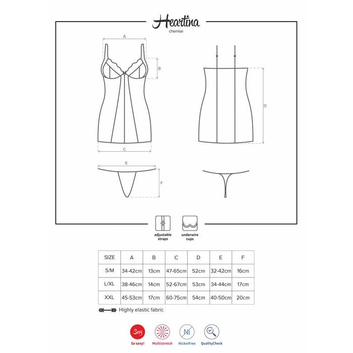 Obsessive - Heartina Chemise S/M