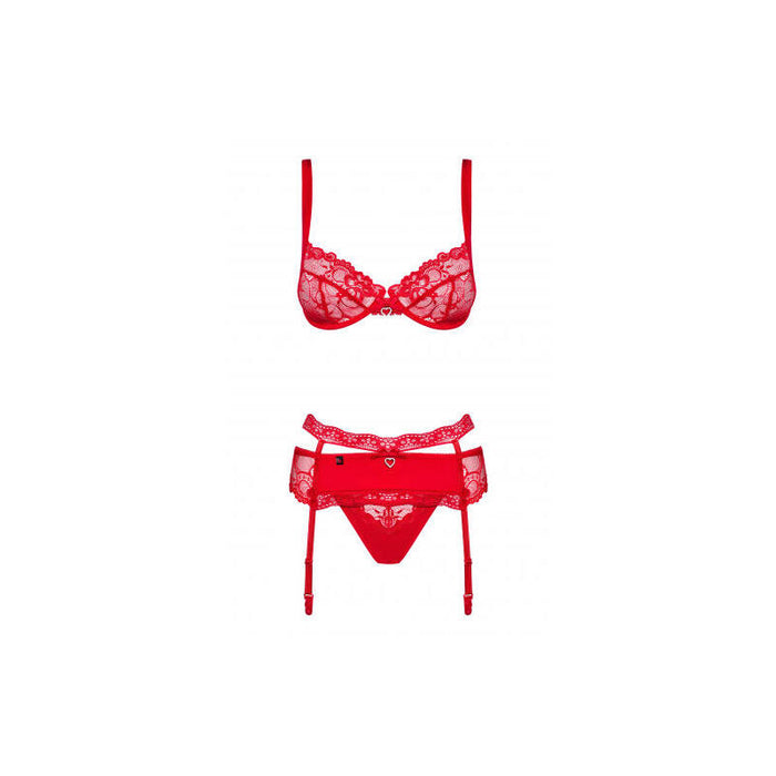 Heartina Set 3 Piezas Color Rojo Talla (Interno):L/Xl