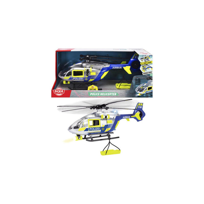 Helicóptero De Policía Dickie, Vehículo De Juguete 203716028