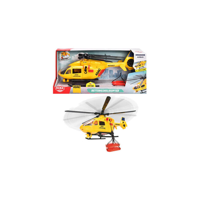Helicóptero De Rescate Dickie Adac, Vehículo De Juguete 203746020