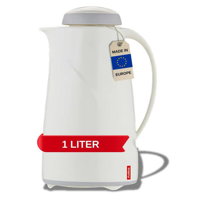 Helios Isolierkanne Wave 1,0 L, Blanco