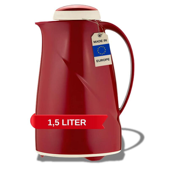 Helios Isolierkanne Wave 1,5 L, Rojo