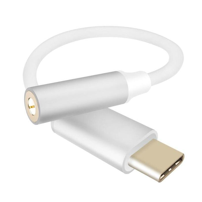 Helos Adaptadorkabel, Usb 3.1 Tipo-C? St./Klinkenhembra 3,5mm, Premium, Plata