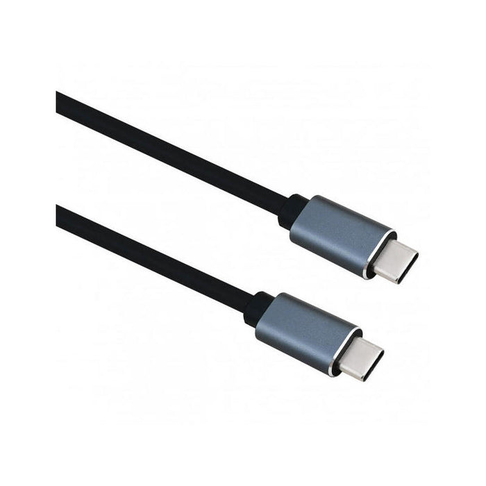 Helos Cable De Conexión, Usb 3.2 Type-C? Conector Macho/Conector Macho, Premium, 1,0m, Negro