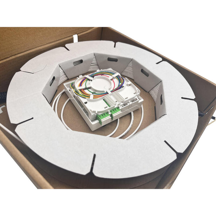 Helos Ftth-Anschlussset, En Ambos Extremos Con 4 Lc-Apc-Conectores Premontado, 50m
