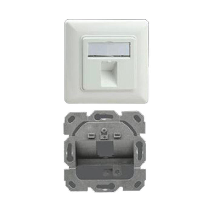 Helos Keystone - Toma De Conexión, Personalizable, 1-Fach, Blanco Puro