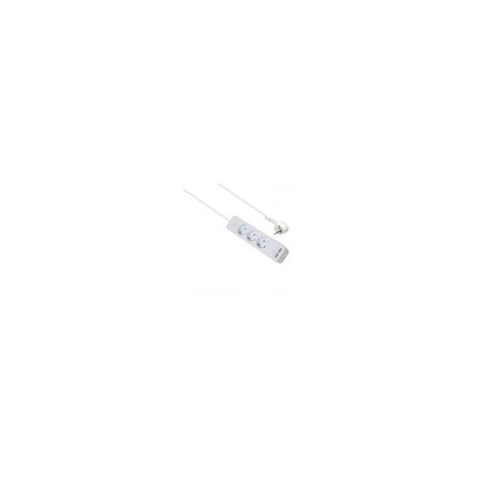 Helos Regleta Advanced, 3 Tomas, Cargador Usb Blanco, 1,5m, Con Interruptor