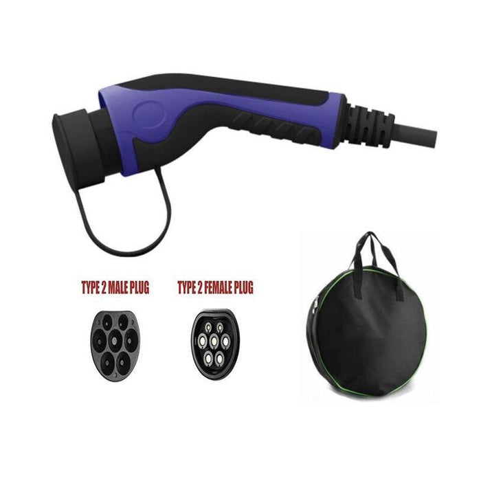 Helos Typ 2 Ev Cable De Carga Tüv Mode 3,32a,22 Kw, 3-Fásico 5 Meter Con Bolsa