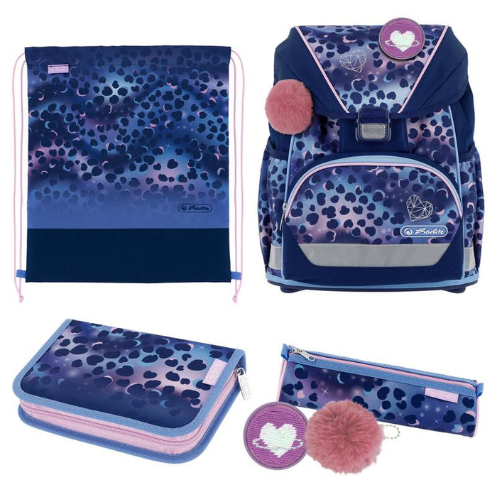 Herlitz Juego De 6 Mochilas Escolares Wild Cat Ultralight Xl, Ergonómicas, 1ª Clase, Para Niños Y Niñas, 22 L