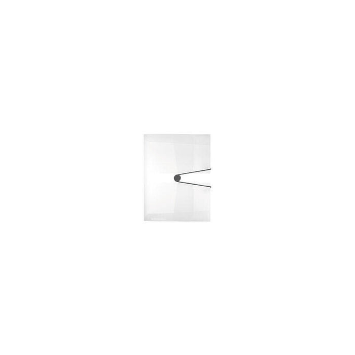 Herlitz Sammelbox A4 Pp 4.0cm Farbl.Transp. M.Gummizug