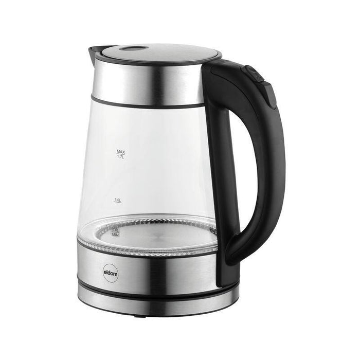 Hervidor De Vidrio Inalámbrico Eldom C420, 1,7 L, 2200 W