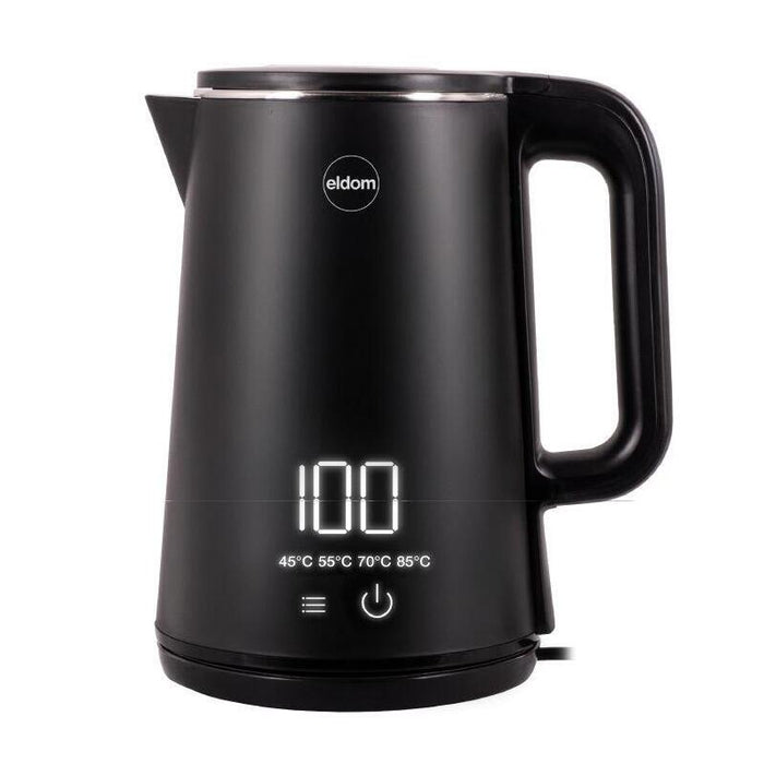 Hervidor Inalámbrico Eldom C515c De 1,8 L Y 2000 W, Color Negro.