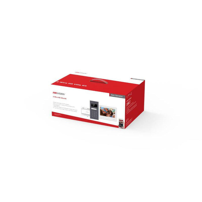 Hikvision Ds-Kis704ey-Acw2/Aluminum Sistema De Intercomunicación De Video 2 Mp 17,8 Cm (7") Gris, Blanco