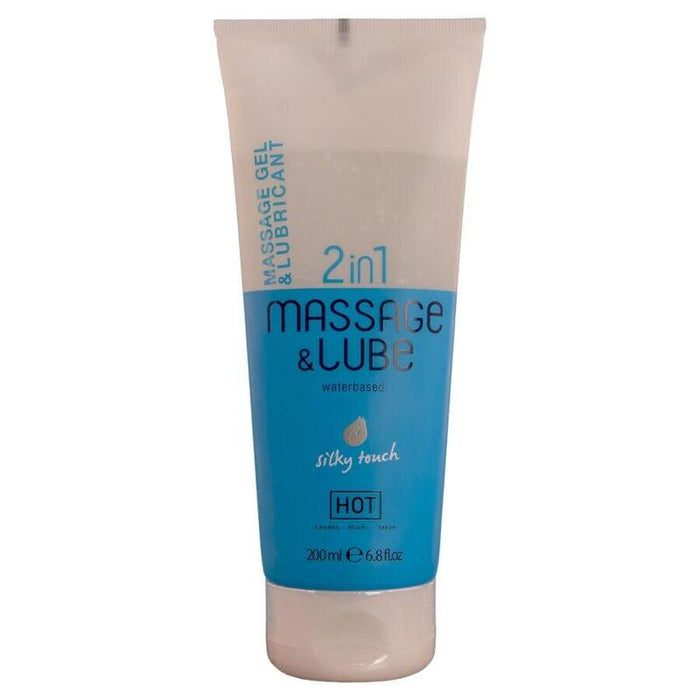Hot - Massage & Glide Gel 2 En 1 Tacto Sedoso 200 Ml