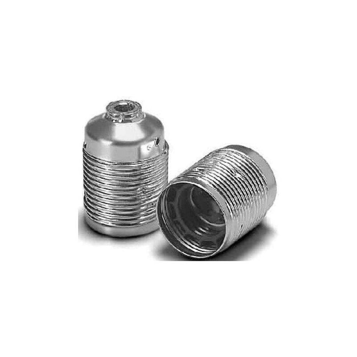 Houb 102842 Metal Portalámparas E27 Messing 3piezas Gewindemantel