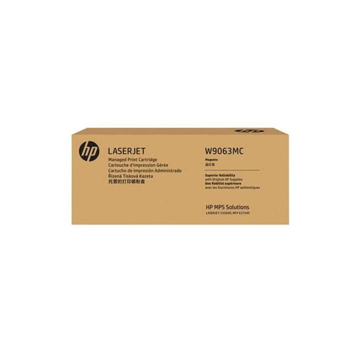 Hp Magenta Original Laserjet Cartucho De Tóner (W9063mc) Para Color Laserjet Managed E55040 Color Laserjet Managed Flow Mfp E57540