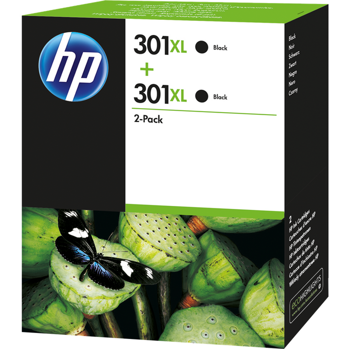 Hp Value Pack Negro D8j45ae Mcvp 301 Xl  860 Copias